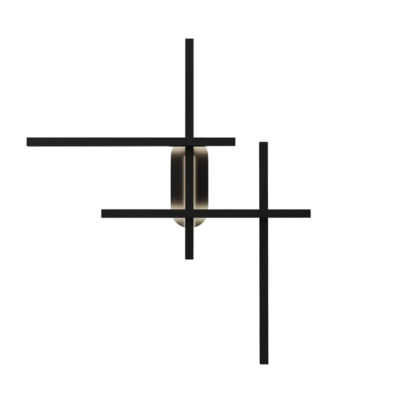 Economii suplimentare - Aplica de perete BERLUTO BLACK 24W