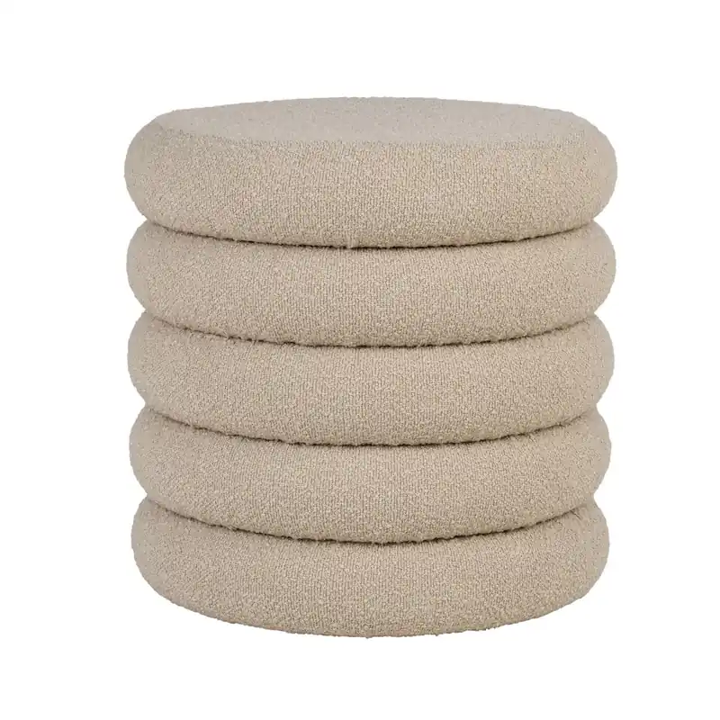 Direct de la producător | Taburet BROLIN BOUCLE Ø44 CM