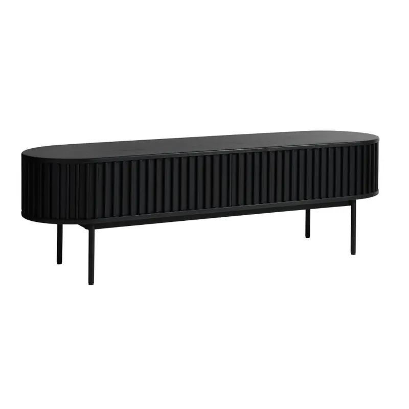 Cantități limitate - Comoda TV NUBE BLACK 160 x 45 x 48 CM