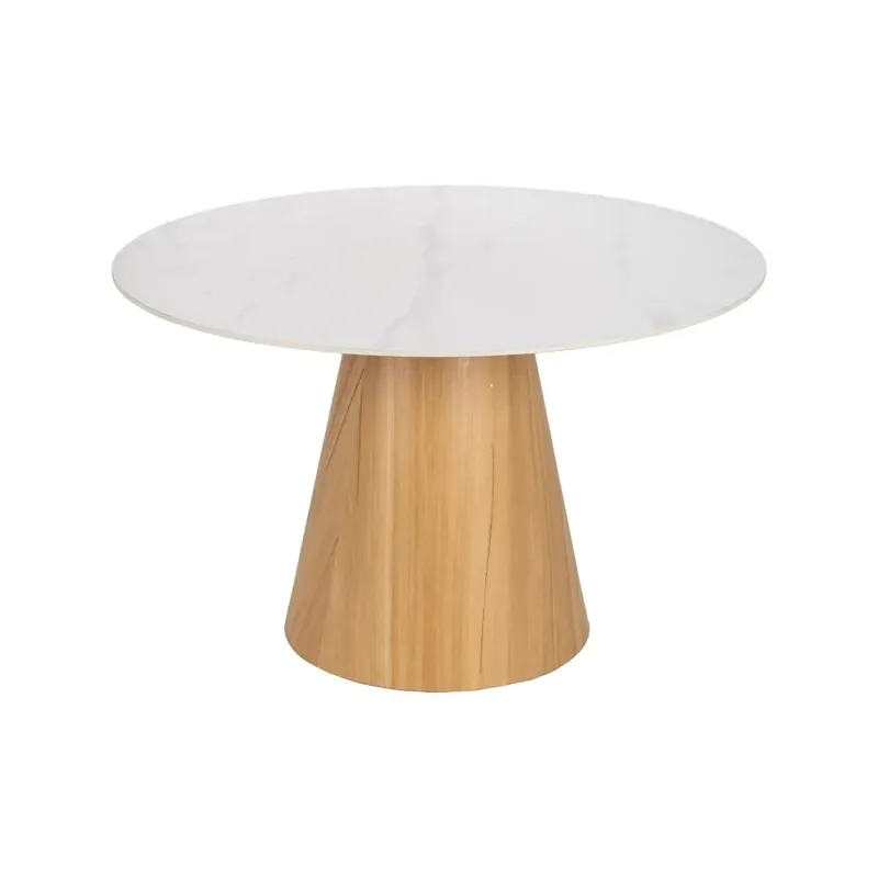 Masa CASTRO WHITE Ø120 CM - Livrare imediată