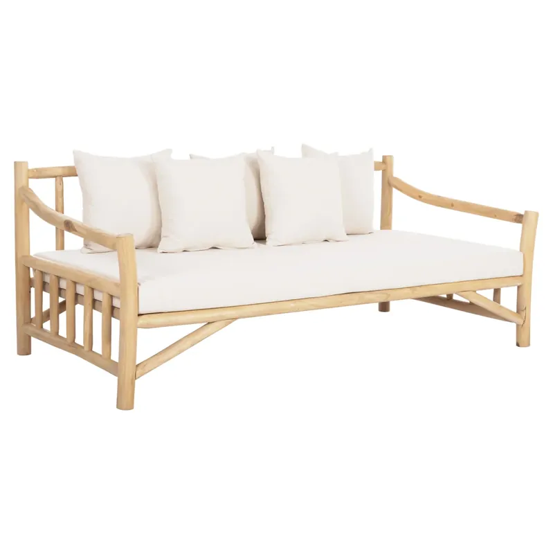 Canapea TECHAS NATURAL-WHITE 200 CM - Reducere suplimentară
